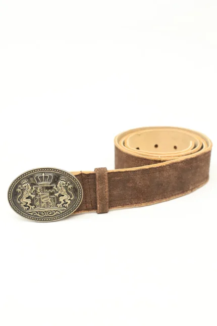 Authentic Real Brown Trachten Lederhosen Belt b