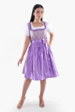 Authentic Traditional Dirndl in Amethyst Purple Elegance