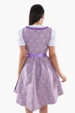 Authentic Traditional Dirndl in Amethyst Purple Elegance f