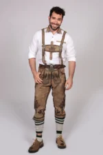 Bavarian Classic Long Bundhosen Brown