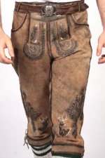 Bavarian Classic Long Bundhosen Brown GJ