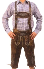 Bundhosen Knee Length Trousers Wild Brown