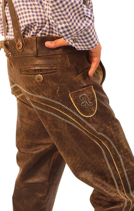 Bundhosen Knee Length Trousers Wild Brown F