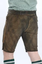 German Lederhosen Men Shorts Ash Brown f