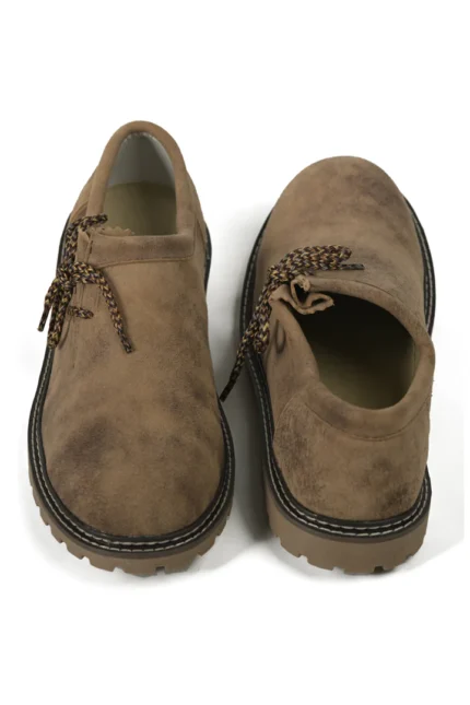 Mens Lederhosen Luxe Bavarian Brown Shoes