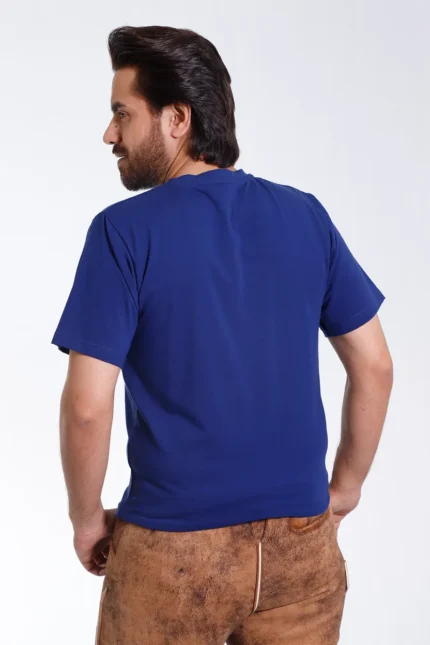 Royal Blue Alpine Mens T Shirt with Stag Graphic g