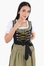 Sophisticated Black Dirndl Classic German Attire f