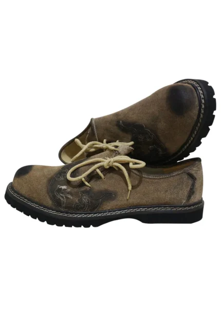 Trachten Lederhosen Shoes Light Brown Original Leatherh