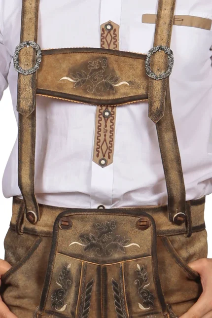 Trachten Short Lederhosen Shaded Wild Brown G