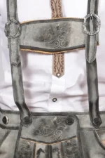 Trachten Short Mens Lederhosen Shaded Grey G