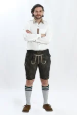 Traditional Lederhosen Men Outfit Onyx Black