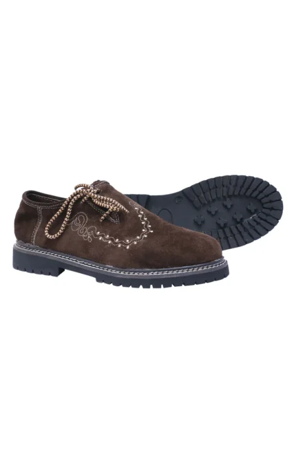 Traditional Lederhosen Shoes Dark Brown g