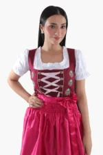 Vintage Bavarian Attire Berry Plum Pink Allure f